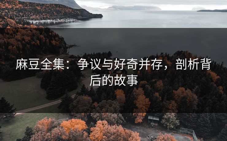 麻豆全集:争议与好奇并存,剖析背后的故事